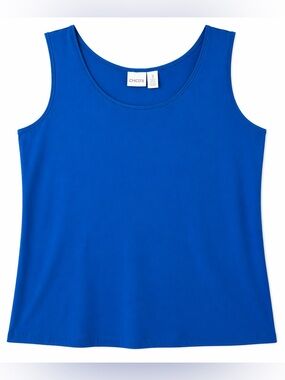 Chico’s Blue Tank Top Stretch Sleeveless Size 3